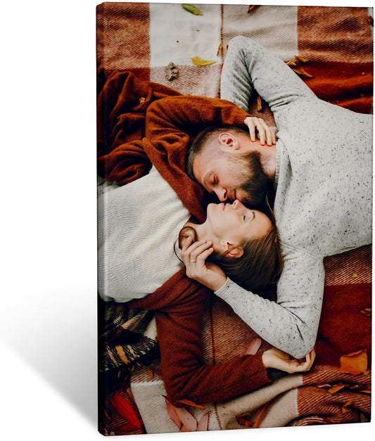 Personalized canvas prints with your photos Canvas Prints With Your Photos on Custom Wall Art for Bedroom, Living Room, Wedding Baby Pet Family Home Decor Gifts Keepsakes Picture Framed Wall Art 24×32