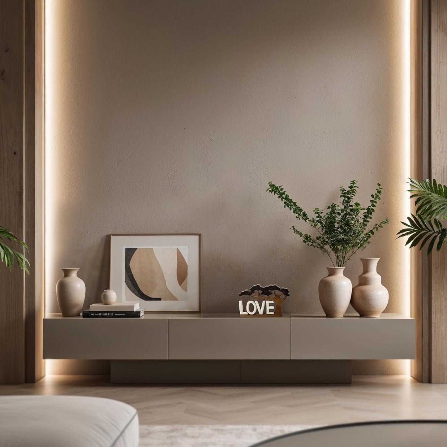 Decozen Gifts for Mom - Wooden Love Letters Sculpture - Mother's Day Birthday Gifts, Home, Office, Living Room, Shelf, Fireplace, Farmhouse, Tabletop, Boho and Mantle Decor - Mothers Day Decorations