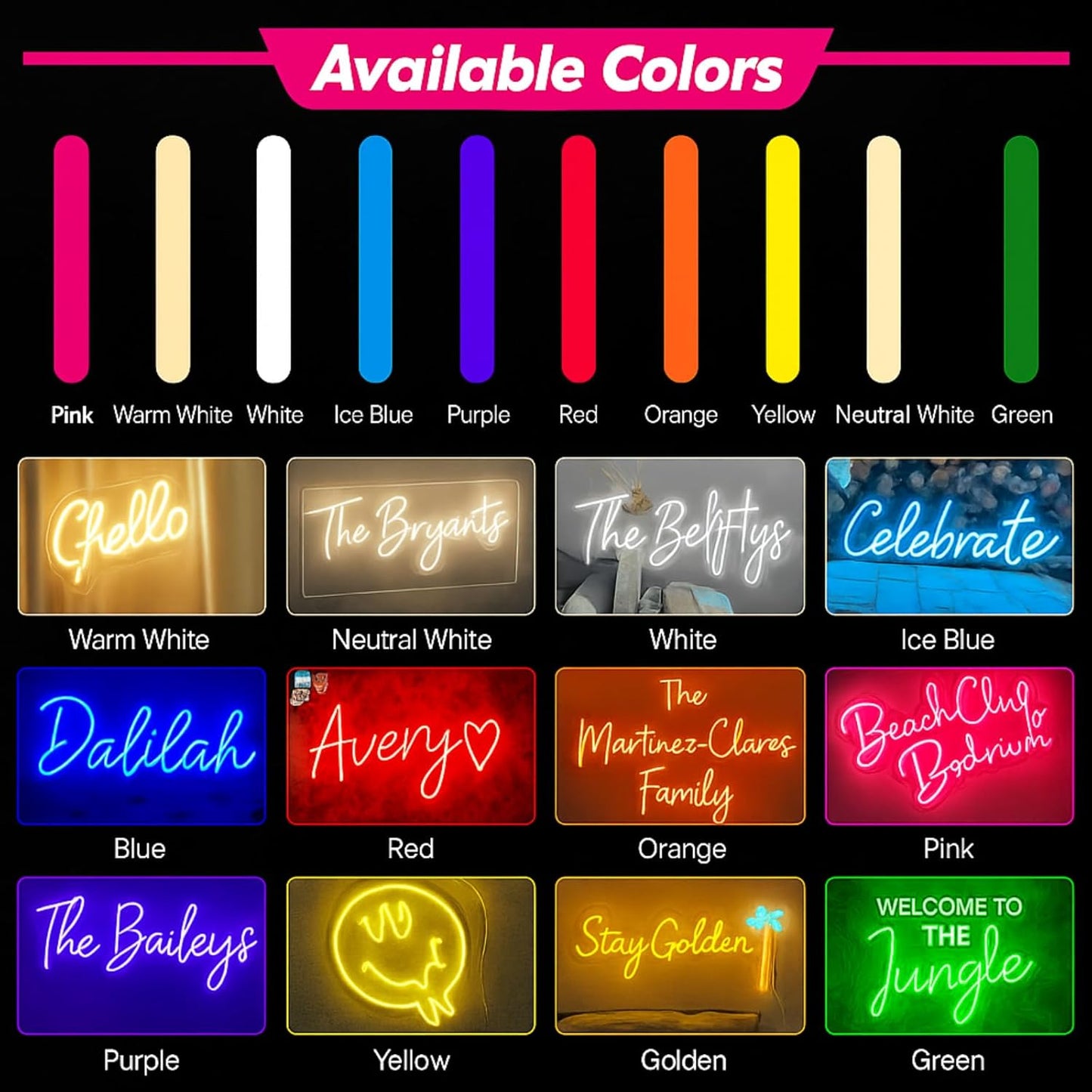 Custom UV Printed Logo Neon Sign - Personalized Business LED Name Light for Salon, Shop, Bar, Office, Nails, Beauty Studio Wall Decor Grand Opening