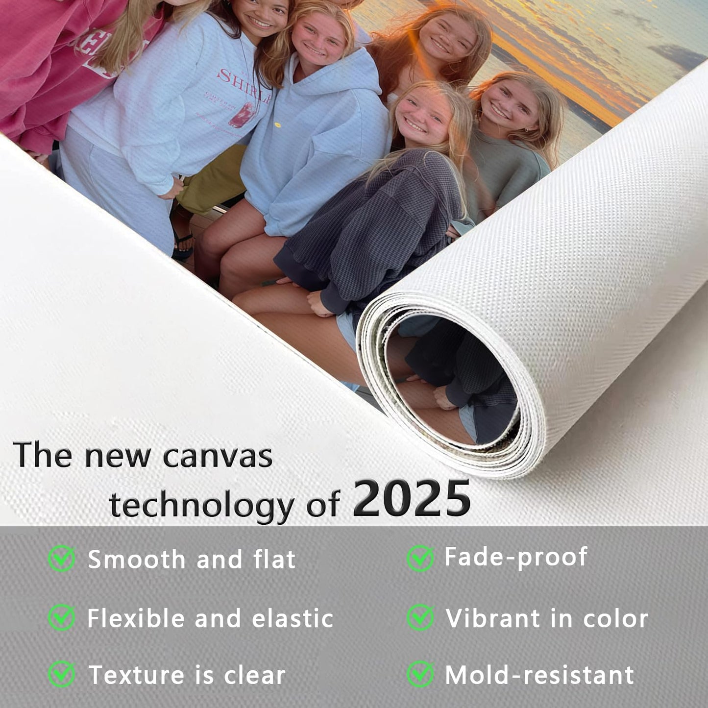 Canvas Prints With Your Photos, Custom Poster On Canvas (Unframed 22x28) Transform Your Photos Into Stunning Framed Wall Art Digitally Printed Photo To Canvas Ideal For Home Decor Gifts Keepsakes