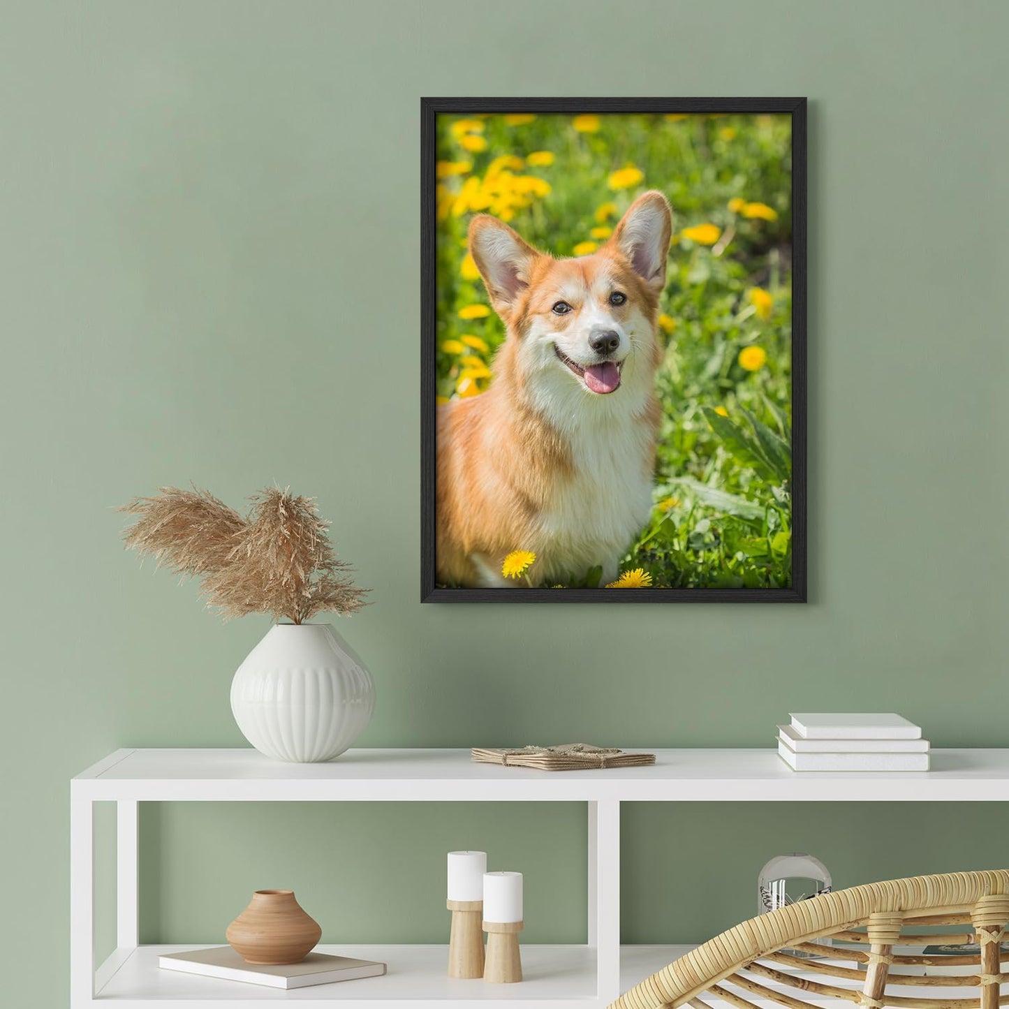 NWT Custom Framed Poster Prints with Your Any Photos, Personalized Canvas Pictures for Wall to Print Framed - 11"x14" Black