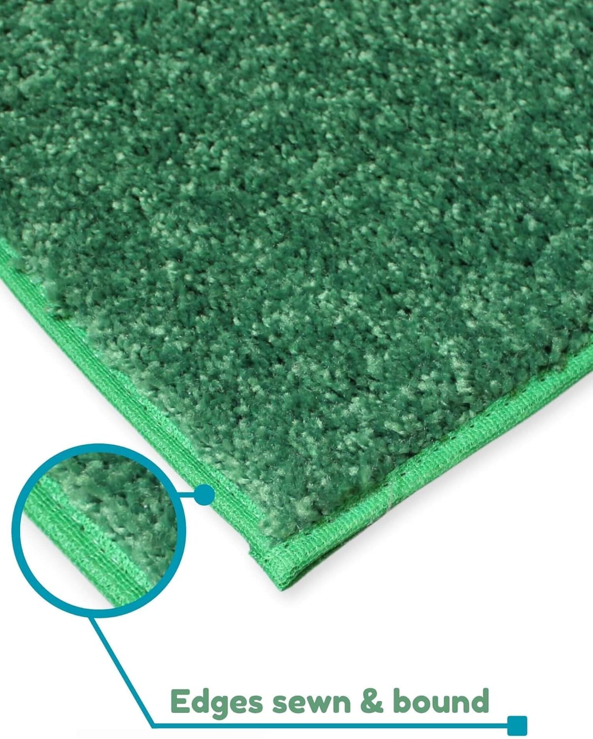 KOECKRITZ Soft and Colorful Kids Classroom Area Rugs (Passes Flammability Pill Test) Many Sizes and Bright Colors to Select from (6' x 9', Froggy)