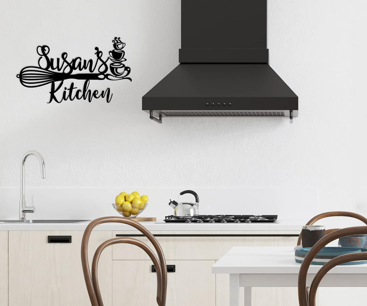 Custom Kitchen Name Sign, Personalized Kitchen Metal Sign, Kitchen Art Wall Decor, Kitchen Signs Wall Decor, Metal Wall Art, Kitchen Decor, Mothers Day Gift, Mom's Kitchen, Gift for Grandma