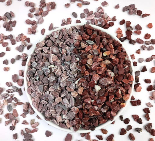 5LB Succulent and Cactus Gravel Pebbles, 1/5 Inch Natural Decorative Polished Stones, River Rocks for Vases Gardening Indoor and Outdoor Decorative Rocks, Red
