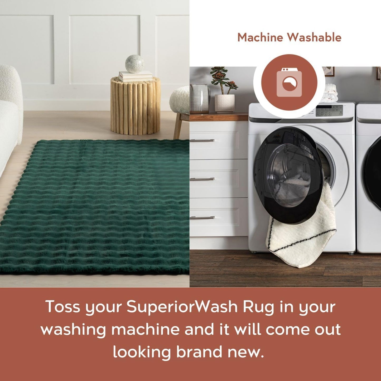 nuLOOM Jeni Checkered 2'6" x 8' Machine Washable Runner Rug for Living Room Bedroom Dining Room Entryway Hallway Kitchen, Hunter Green