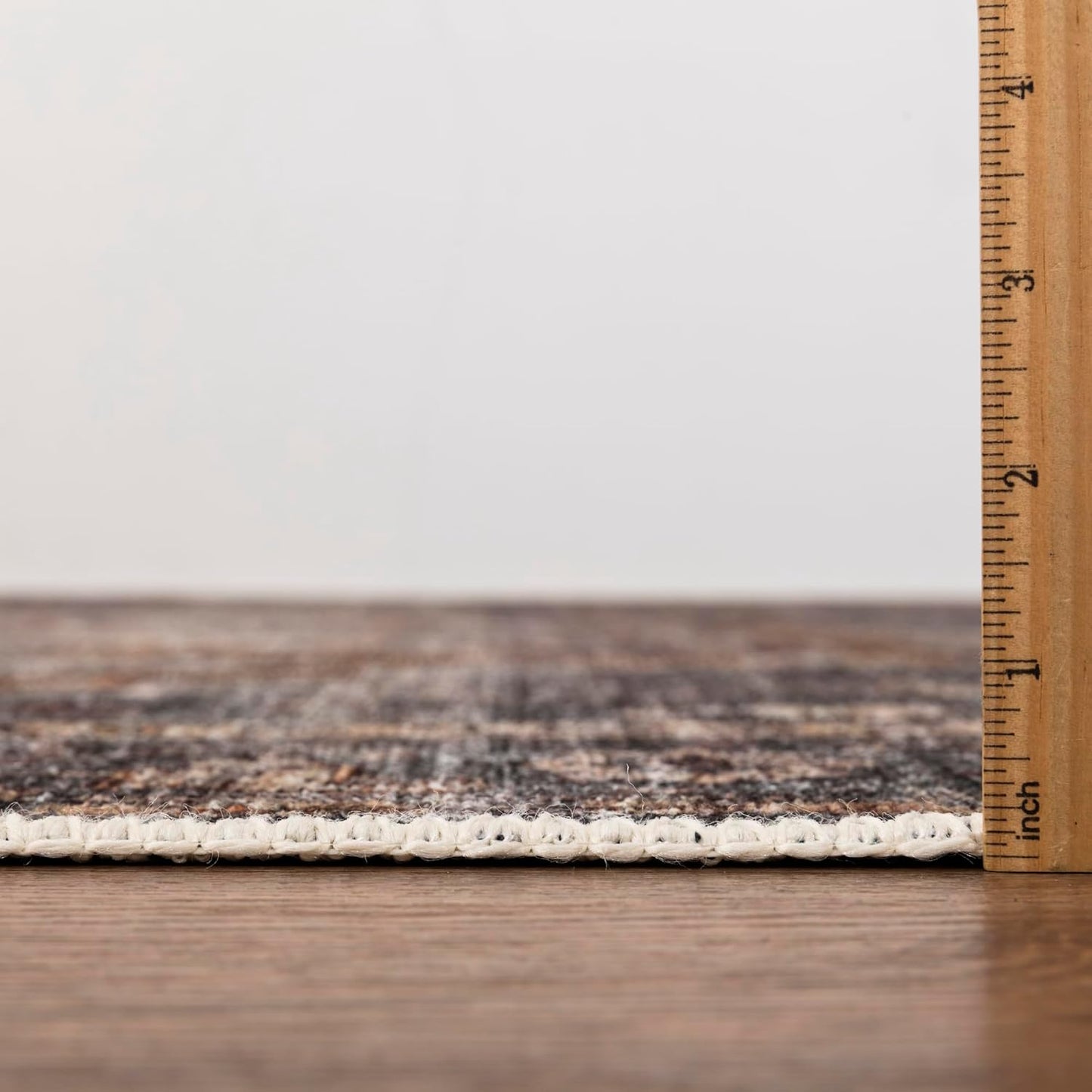 Keen Home Design 5x7 Rug - Machine Washable Area Rug with Non-Slip Backing, Ideal for Living Room, Dining Room, Bedroom - Vintage, Easy Clean, Durable, Low Pile Rug - (5' x 7')