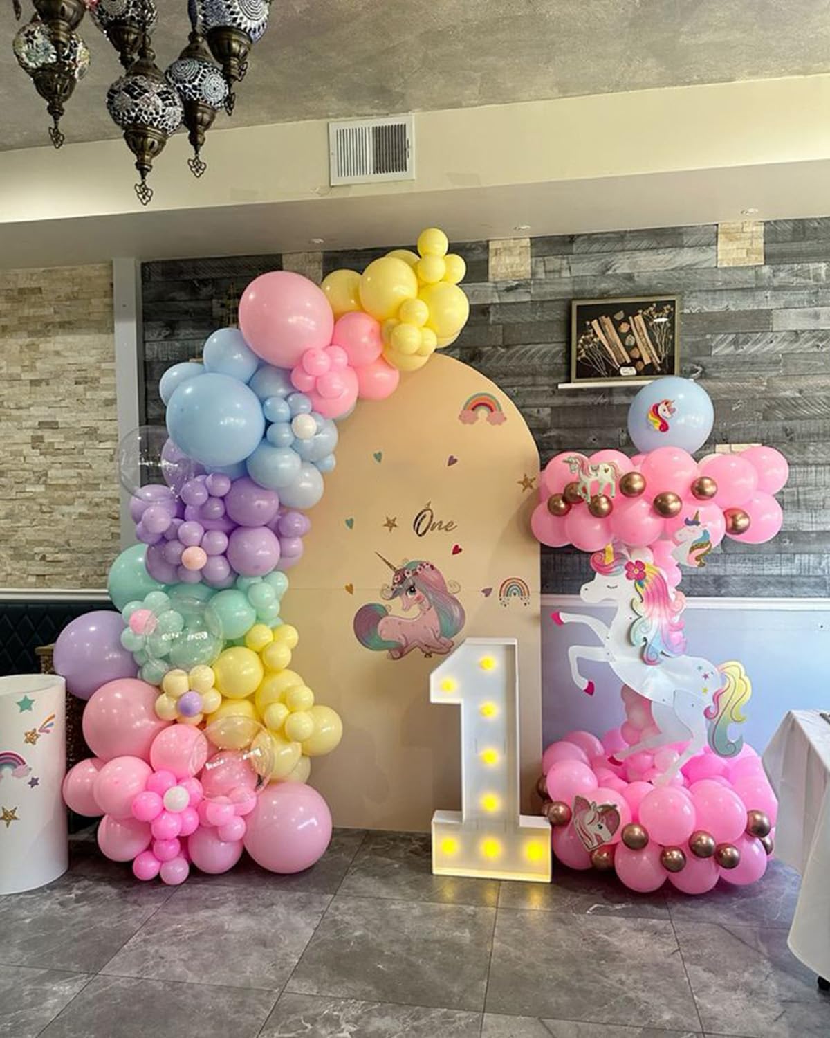 Pastel Balloons Arch Garland Kit, 146PCS Pastel Balloons 4 Sizes 18/12/10/5 Inch, Macaron Rainbow Balloon Arch Kit for Unicorn Birthday Baby Shower Wedding Easter Party Decorations