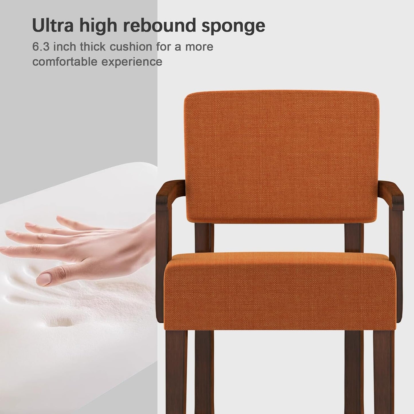 Accent Chair, Living Room Chairs Oversized with Soft Seat and Armrests for Dinning, Bedroom, Reading and Waiting Rooms