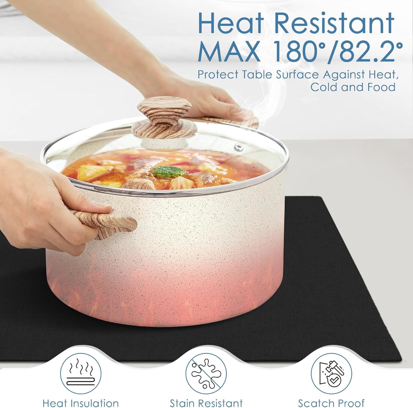 MANSPHIL Gingham Pumpkin Placemats Set of 4 for Thanksgiving Fall Theme Decor - Farmhouse Cotton Faux Linen Table Place Mats for Dining Kitchen Washable - 13x19 Inch