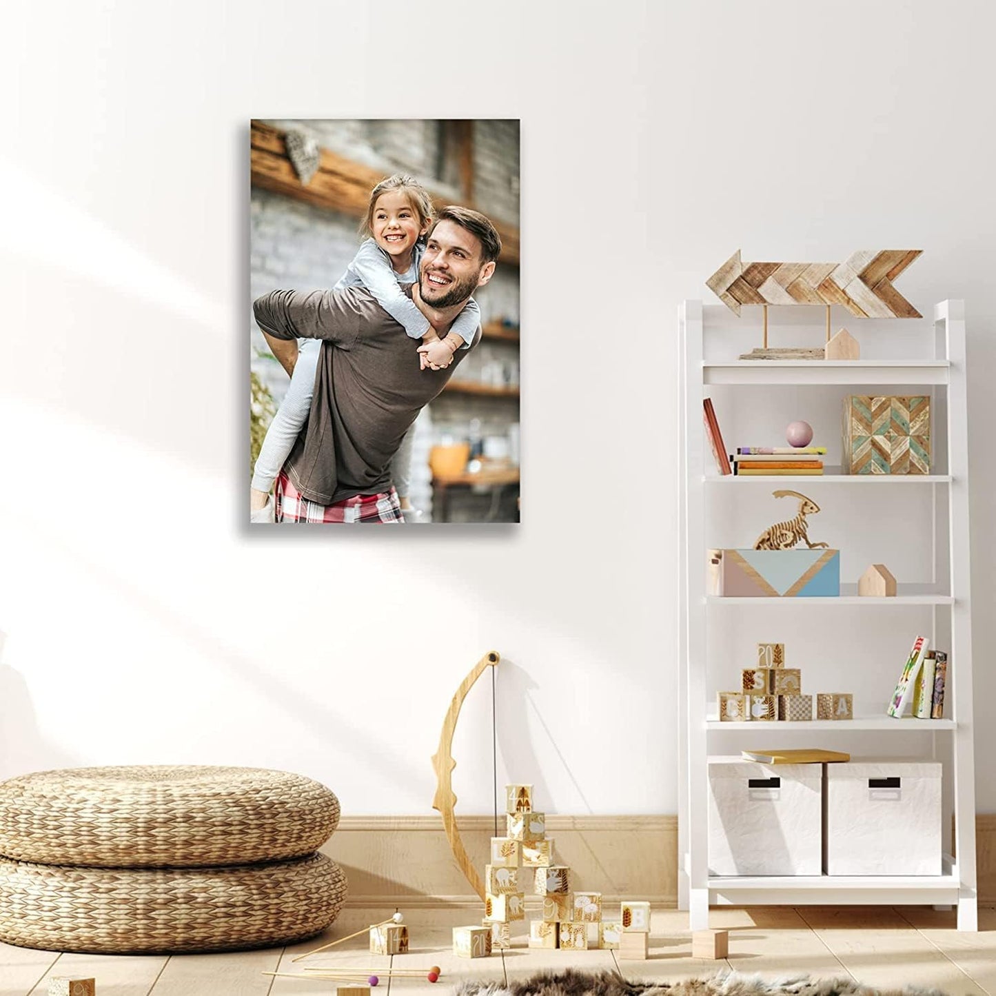 Laoife Custom Canvas Prints with Your Photos 16"x24" Wall Art, Custom photos on Canvas - Upload Your Image/Photo- Customizable photos, portraits and more, Ideal for Office, Living Room, Bedroom Wall Decor