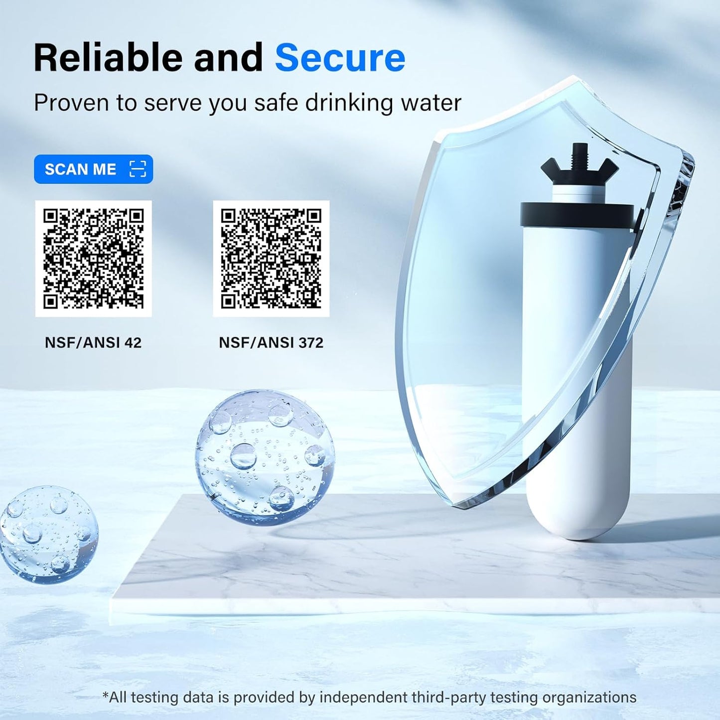 Purewell PF-4 Ceramic Purification Elements, Replacement Filters for ProOne® and Berkey® Filters, ProOne® or Berkey® Big+ Countertop Gravity Water Filter System and Purewell System (4 Pack, K Series)