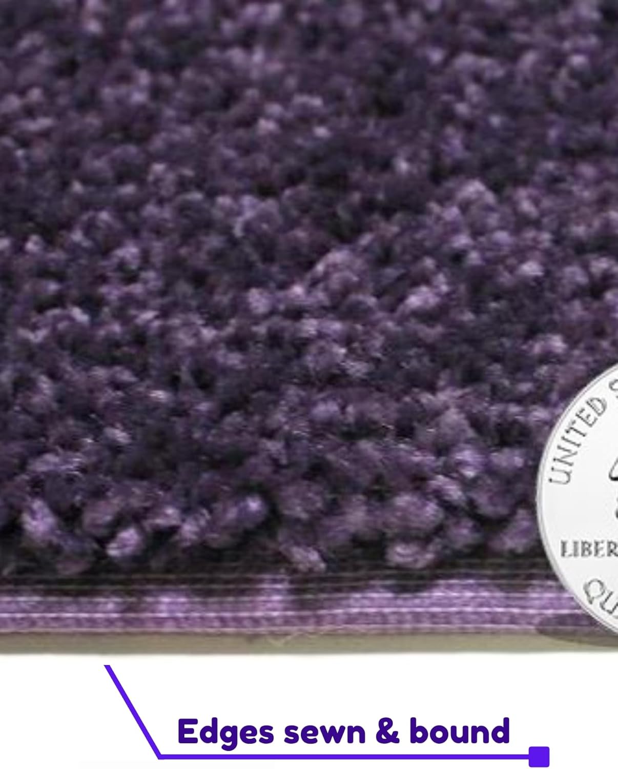 KOECKRITZ Soft and Colorful Kids Classroom Area Rugs (Passes Flammability Pill Test) Many Sizes and Bright Colors to Select from (7' x 7', Eggplant)