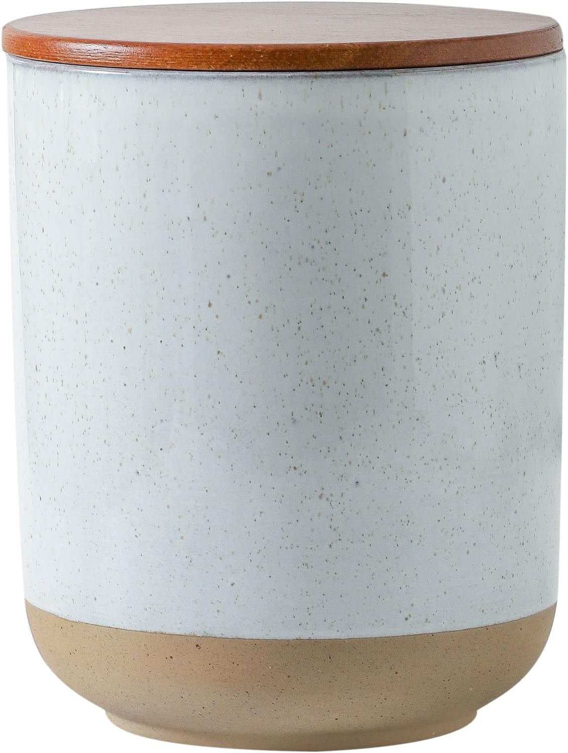 Hasense Ceramic Canister with Airtight Lid for Kitchen Counter, 80 Ounce Large Ceramic Food Storage Jar with Seal Ring for Serving Flour, Grain, Cereal, Pasta, Coffee, Sugar and Tea, Greyish White