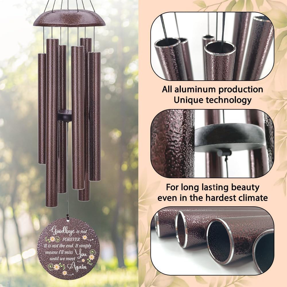 Personalized Sympathy Wind Chimes Gift, Memorial Wind Chimes, for Loss of Loved One Prime, Bereavement/Sympathy/Memorial Gift for Loss of Mother Father Husband Condolence Remembrance