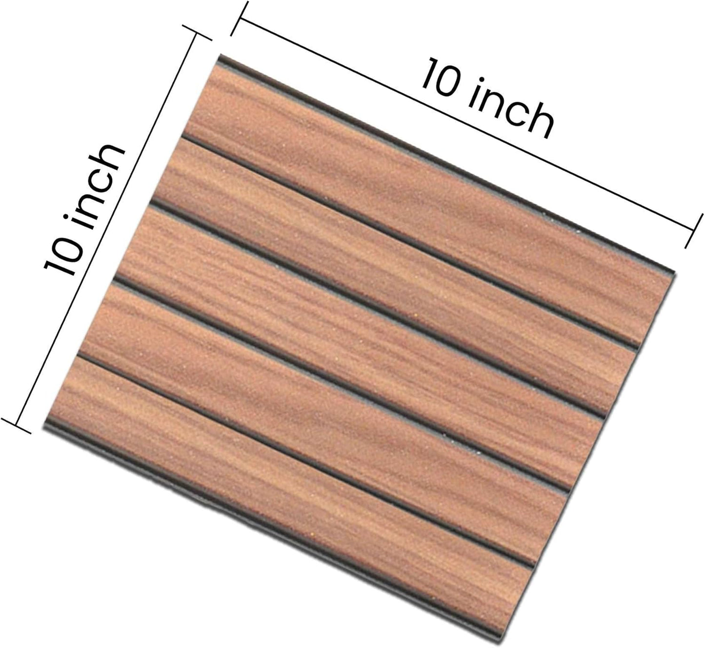 IZODEKOR 3D Wood Effect Wall Panels - Faux Wood Paneling for Living Room, Kitchen, Bathroom and More | Natural Wood Look | Easy Application | Land of Journey (10" x 10")