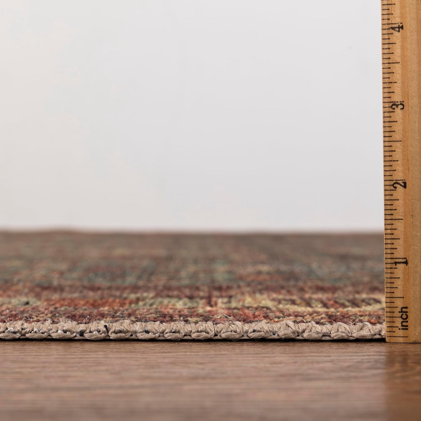 Keen Home Design 5x7 Rug - Machine Washable Area Rug with Non-Slip Backing, Ideal for Living Room, Dining Room, Bedroom - Vintage, Easy Clean, Durable, Low Pile Rug - (5' x 7')