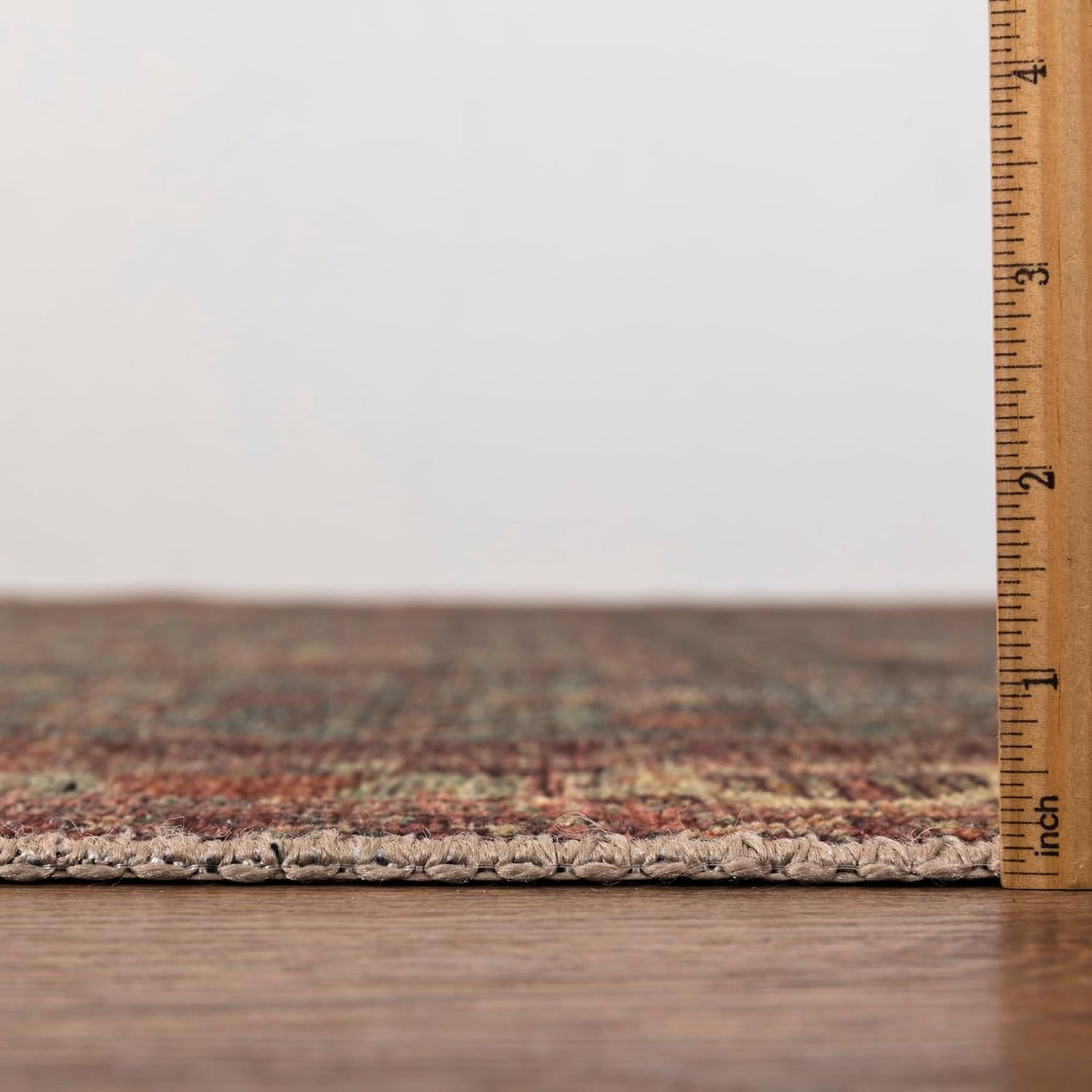 Keen Home Design 6x9 Rug - Machine Washable Area Rug with Non-Slip Backing, Ideal for Living Room, Dining Room, Bedroom - Vintage, Easy Clean, Durable, Low Pile Rug - (6' x 9')