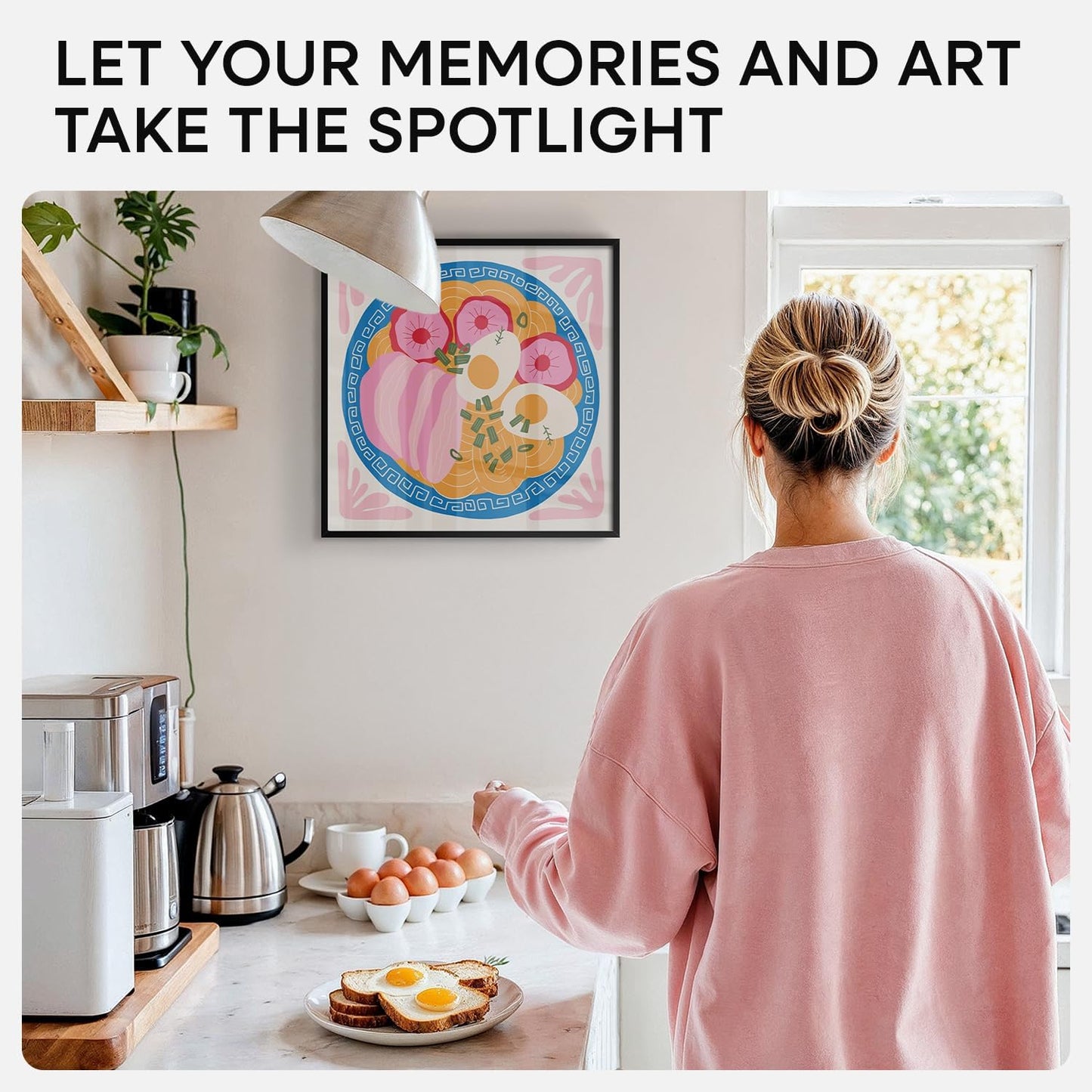 Homeforia 15x15 Picture Frame Black, High End Metal 15 x 15 Square Poster Frames with Mat 11 x 11 Photo, 15x15 Black Frame Matted to 11x11 Print, 15by15 Thin Frames, Tempered Glass, Wall Kit, Set of 1