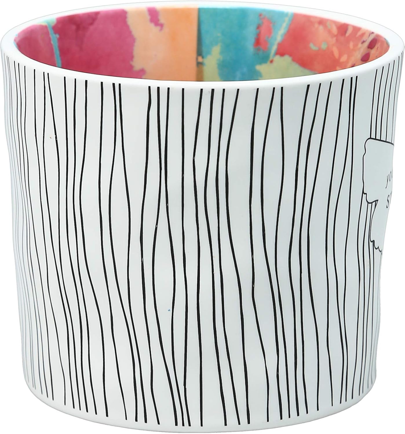 You Are So Special - 16 Oz Debossed Butterfly Rainbow Stripe Coffee Cup Mug