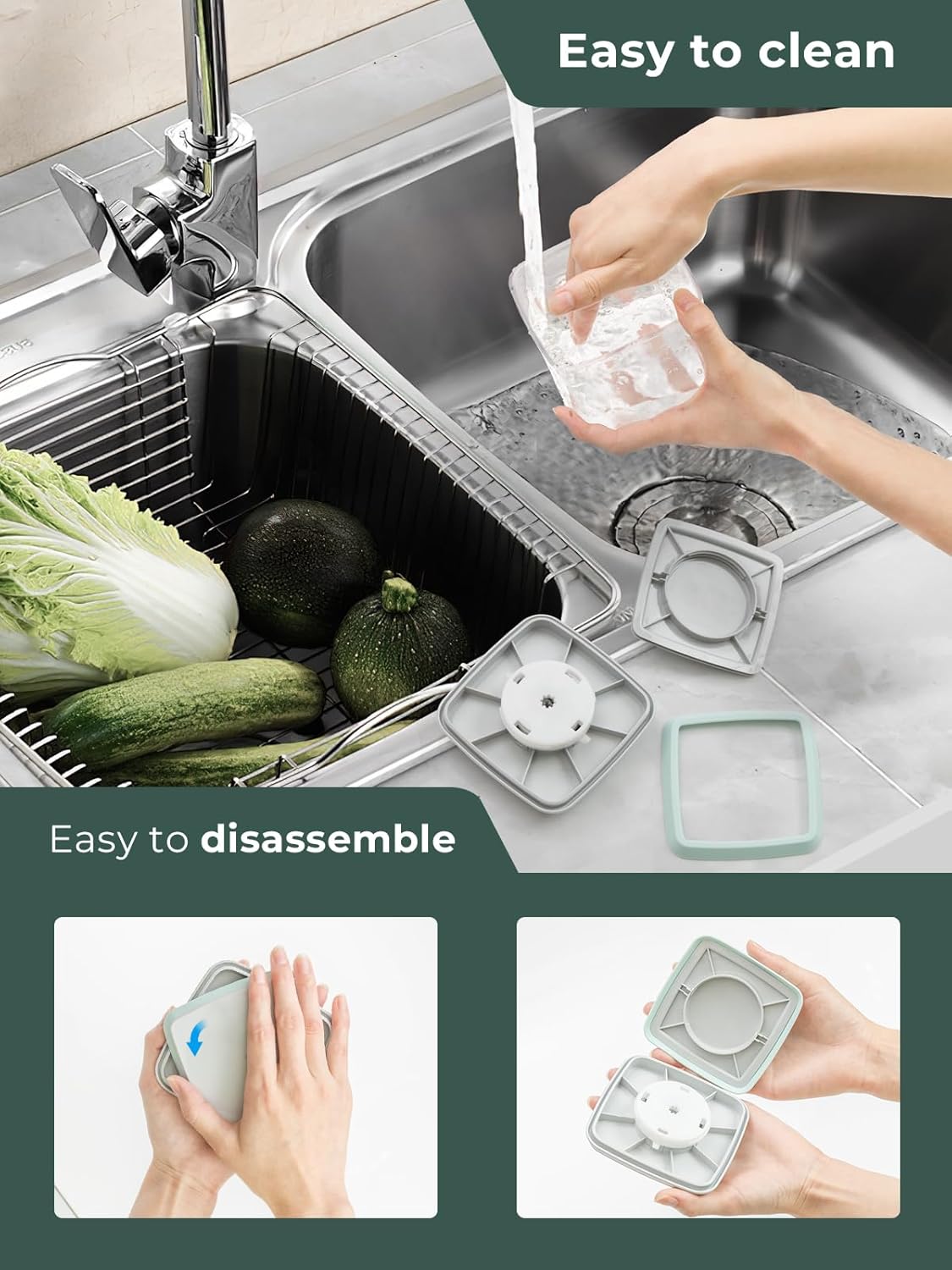 Mini Snack Containers - 0.3 Qt Pop Food Storage Containers, BPA Free Small Food Containers with Lids, Food-Grade Air Tight Containers Candy Jars 320ml