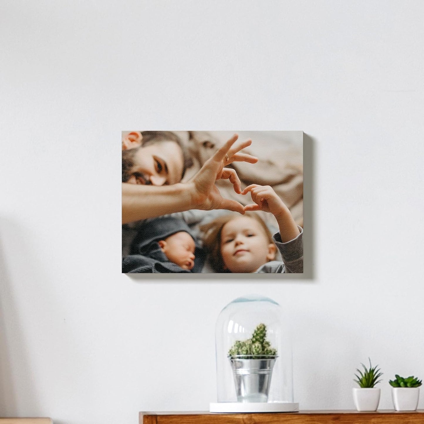 Custom Canvas Prints with Your Photos – Personalized Picture To Canvas Wall Art, Perfect for Home Decor, Gifts & Keepsakes, Ready to Hang (30" L x 40" W x .75”D, Metallic Silver)