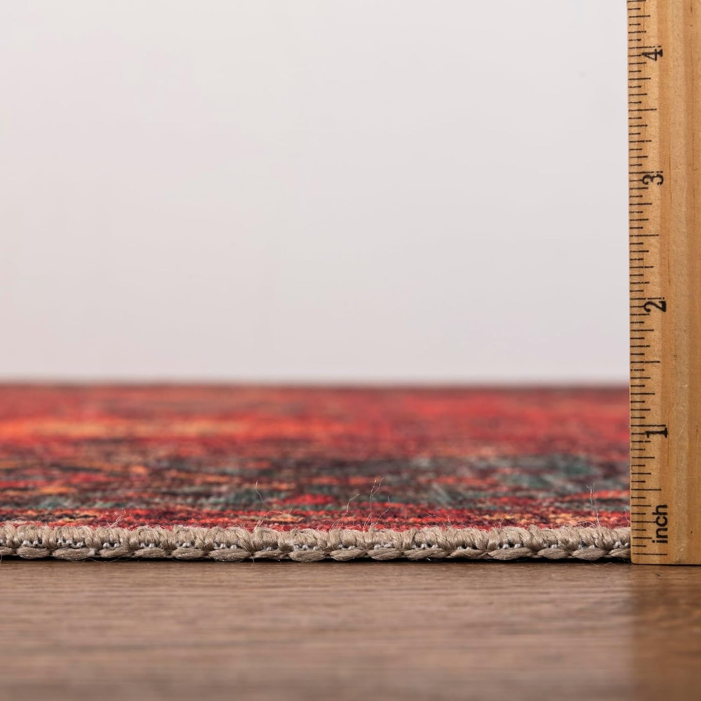 Keen Home Design 6x9 Rug - Machine Washable Area Rug with Non-Slip Backing, Ideal for Living Room, Dining Room, Bedroom - Vintage, Easy Clean, Durable, Low Pile Rug - (6' x 9')