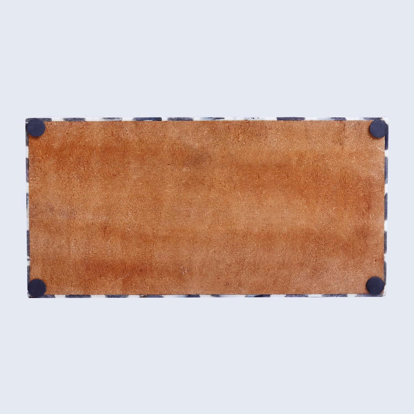 Handicrafts Home White Handmade Keepsake Organizer with Lid Decorative Storage Box- Star Pattern Collection Memories Holder for Jewelry, Photos & Cards- Home Decor Accents- Bone & Resin Inlay- 10x5x5