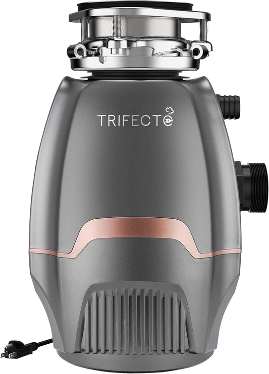 Trifecte Pro 3/4 HP Garbage Disposals with Sound Reduction,Food Waste Coutinuous Feed Garbage Disposal with Power Cord, Dishwasher Hook Up