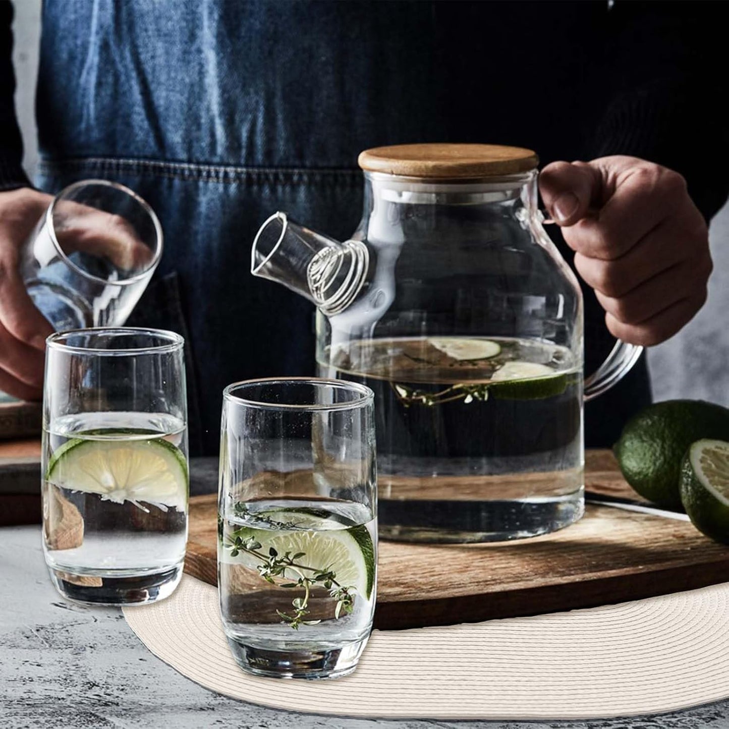 AHHFSMEI Placemats Set of 4 for Dining Table Washable Woven Vinyl Non-Slip 18x12 inches Placemat Heat-Resistant Durable Table Mats for Dining Table Easy to Clean (Oval Beige, 4)