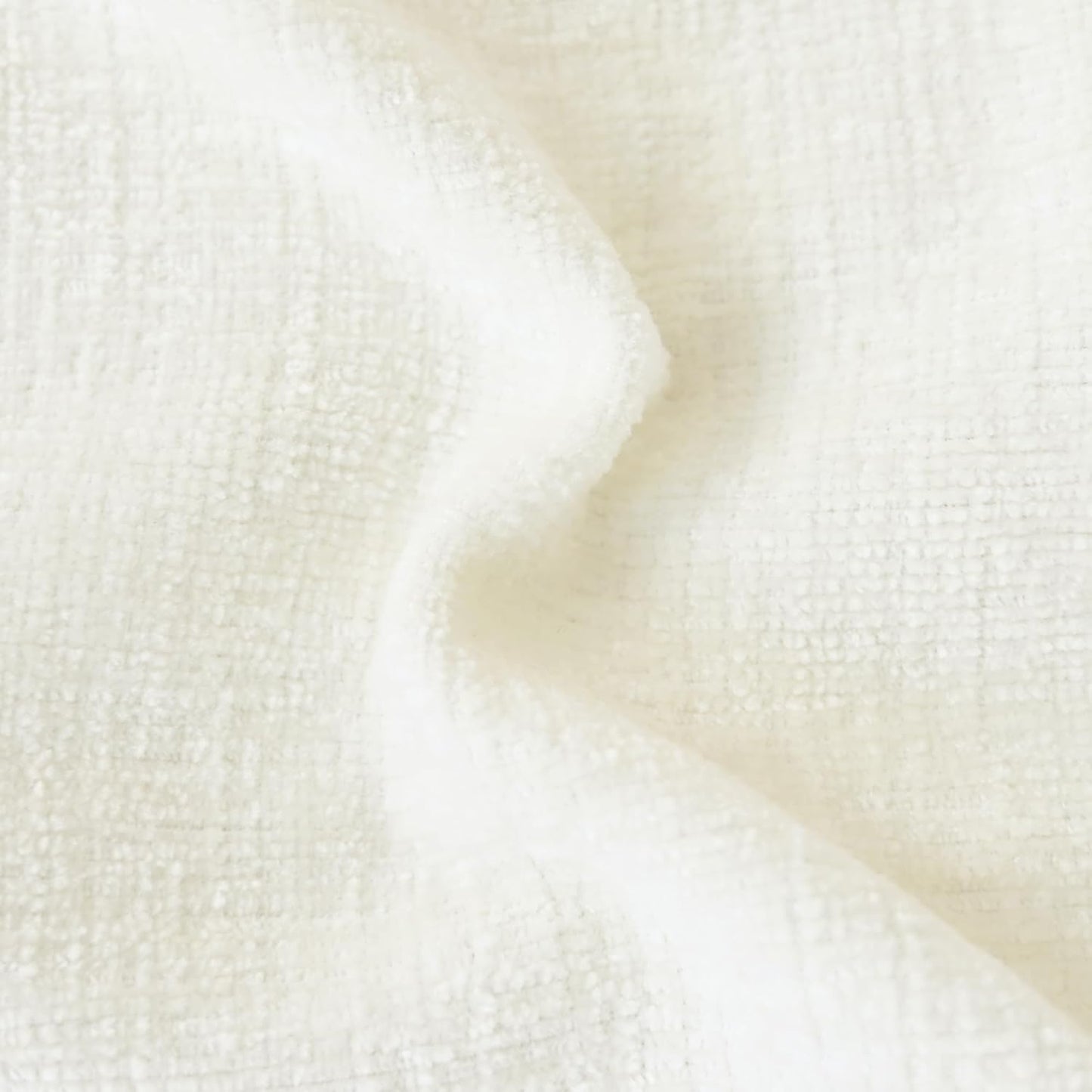 CaliTime Throw Pillow Covers Decorative 26 X 26 Inches Pack of 2 Cozy Chenille Cushion Cases for Couch Sofa Bed Living Room Home Cream