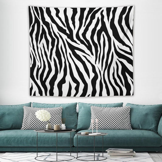 HZOHNAGO Zebra Print Tapestry Nature Wild Animals Black and White Stripe Printed Wall Tapestry Painting Wall Hanging for Bedroom Living Room Dorm 60" W x 50" H