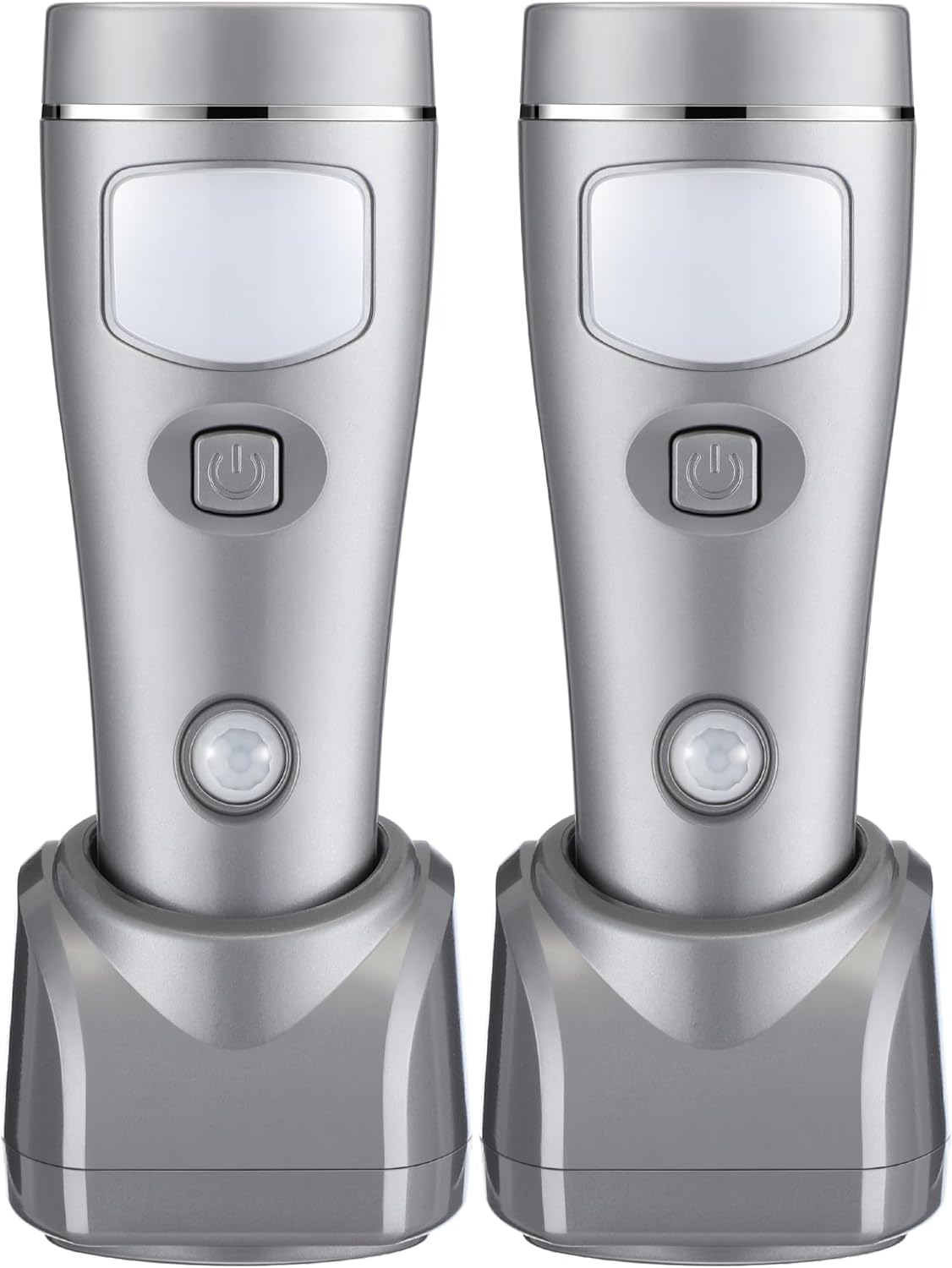 Enhon 2 Pack 4 in 1 LED Emergency Lights for Home Power Failure, Rechargeable Plug in Flashlight Motion Sensor Night Light, Automatic Turn On Power Outage Light for Home Hurricane Supplies