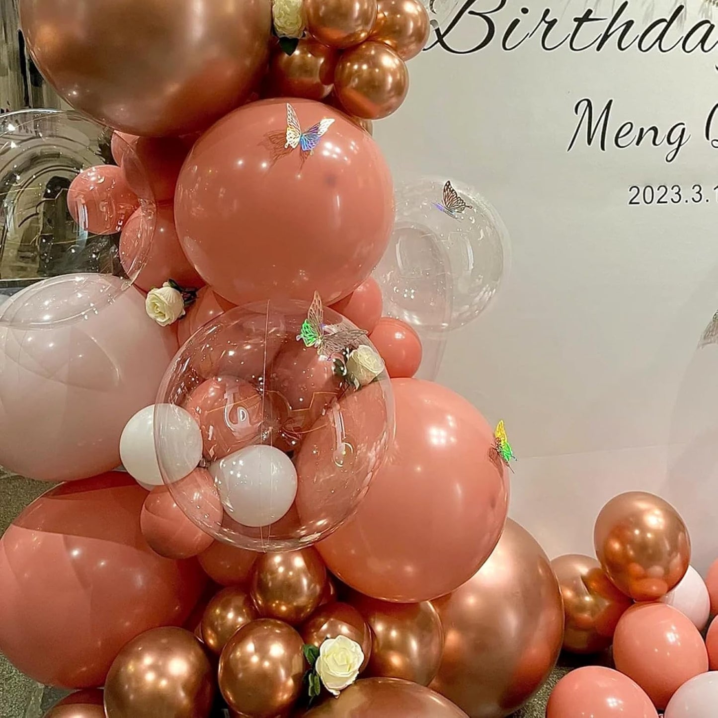 130pcs Retro Pink Balloons Different Sizes 18" 12" 10" 5" Blush Pink Latex Balloon Garland Arch Kit for Birthday Baby Shower Valentine's Day Wedding Anniversary Party Decorations