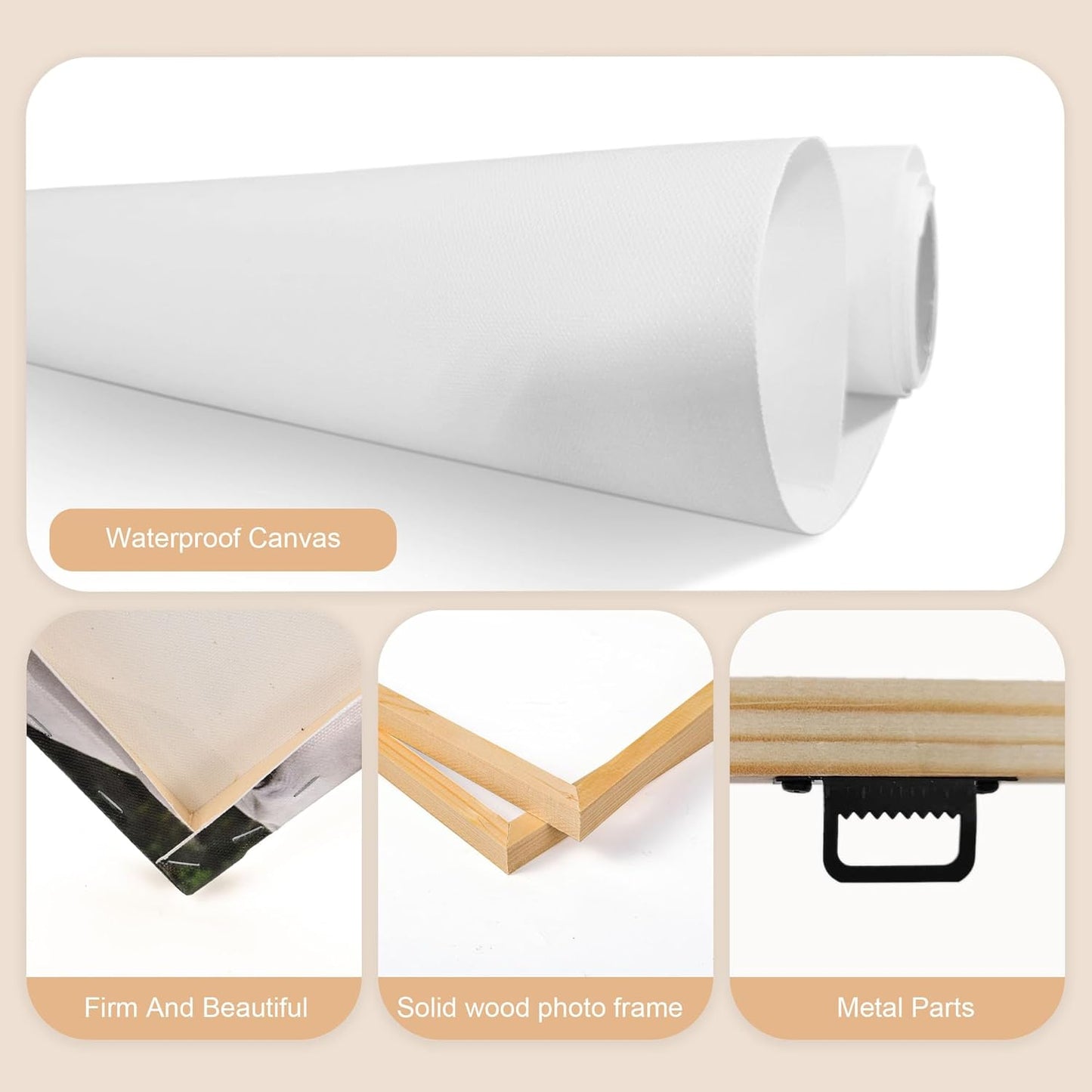 Tapuayts Personalized Custom Canvas Poster: Upload Your Image/Photo for Custom Photo-to-Poster Printing, Quality Wall Art Print (6" X 8")