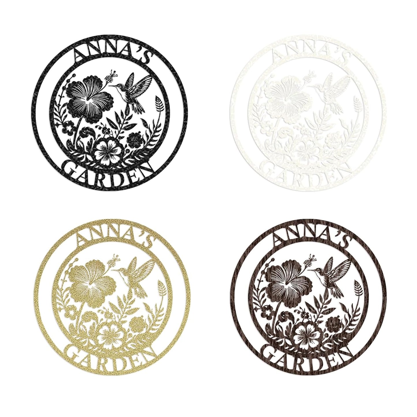 Custom Metal Garden Sign, Personalized Metal Home Garden Sign, Garden Gecor for Outside, Personalized Garden Signs with Name, Flower Garden Sign, Mom Grandma Women gifts