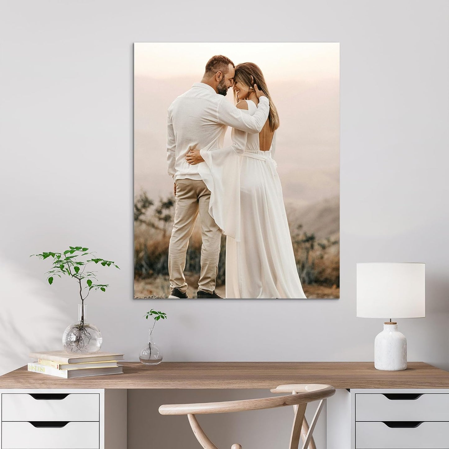 Tapuayts Personalized Custom Canvas Poster: Upload Your Image/Photo for Custom Photo-to-Poster Printing, Quality Wall Art Print (16" X 20")