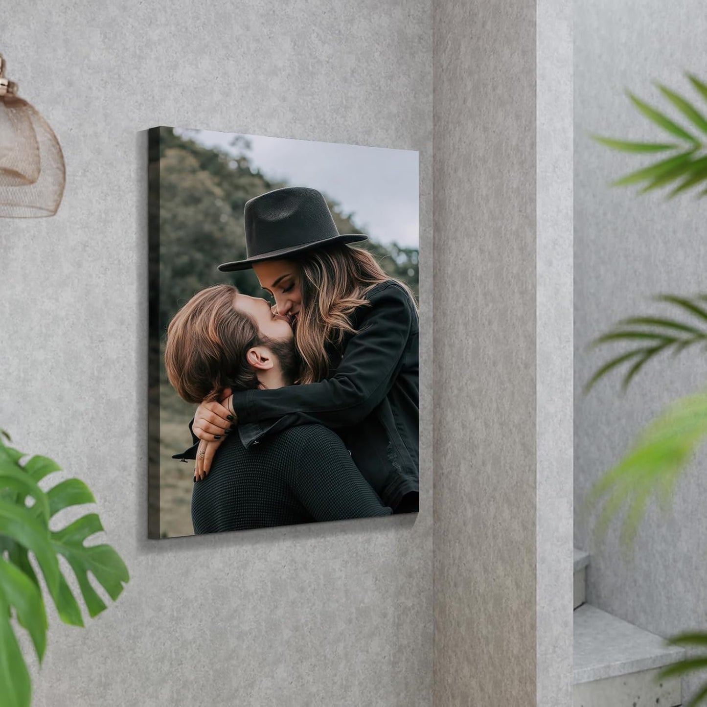 Wewejia Custom Canvas Prints with Your Photos 24x32inch, Upload Your Picture/Photo - Custom Personalized Canvas Photo Gifts Couples Family Baby Wedding Pets Home Decor Easy to hang