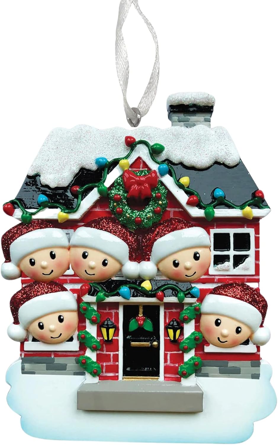2025 Family Christmas Ornament – Personalized Ornament for Families – Custom Family Ornament – Holiday Tree Decoration Keepsake Gift (Family of 5)