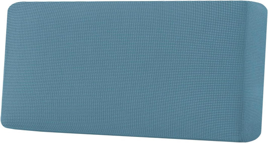 H.VERSAILTEX Super Stretch Individual Seat Cushion Covers Sofa Covers Couch Cushion Covers Slipcover Sets Thick Jacquard Textured Twill Fabric (1 Piece Sofa Cushion Cover, Storm Blue)