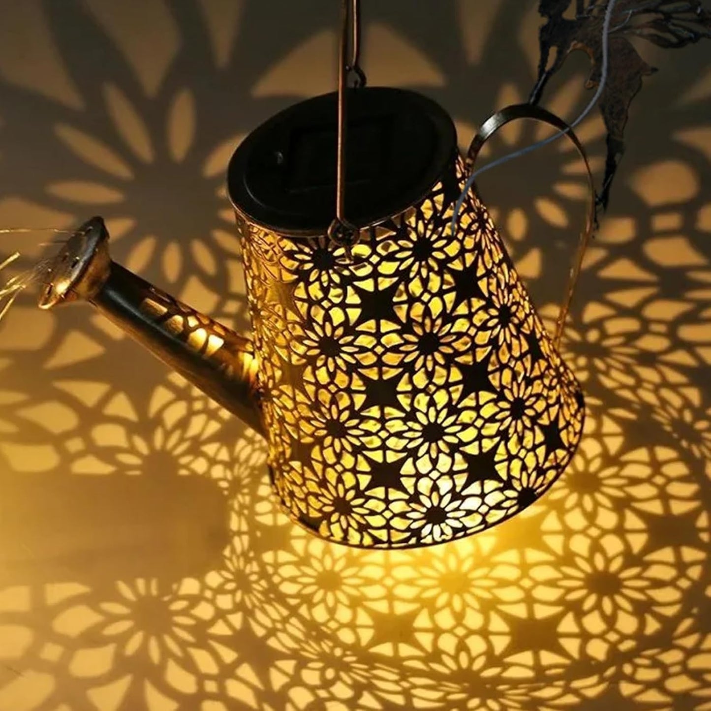 Solar Watering Can Light, Solar Outdoor Decorative,Garden Decor Lights for Yard, IP65 Waterproof Hanging Lantern Landscape Lights, Garden Gifts for Mom, Grandma Women Birthday