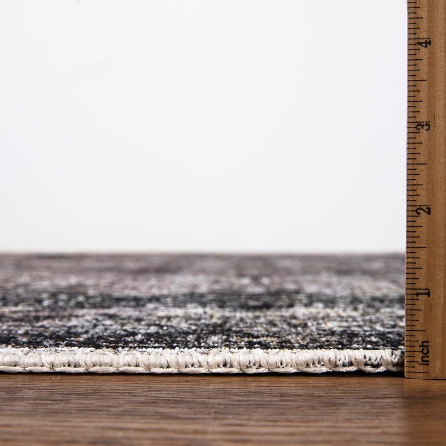 Keen Home Design 2x12 Rug - Machine Washable Runner Rug with Non-Slip Backing, Ideal for Hallway, Entryway, Kitchen, Laundry Room - Vintage, Easy Clean, Durable, Low Pile - (2'6" x 12')