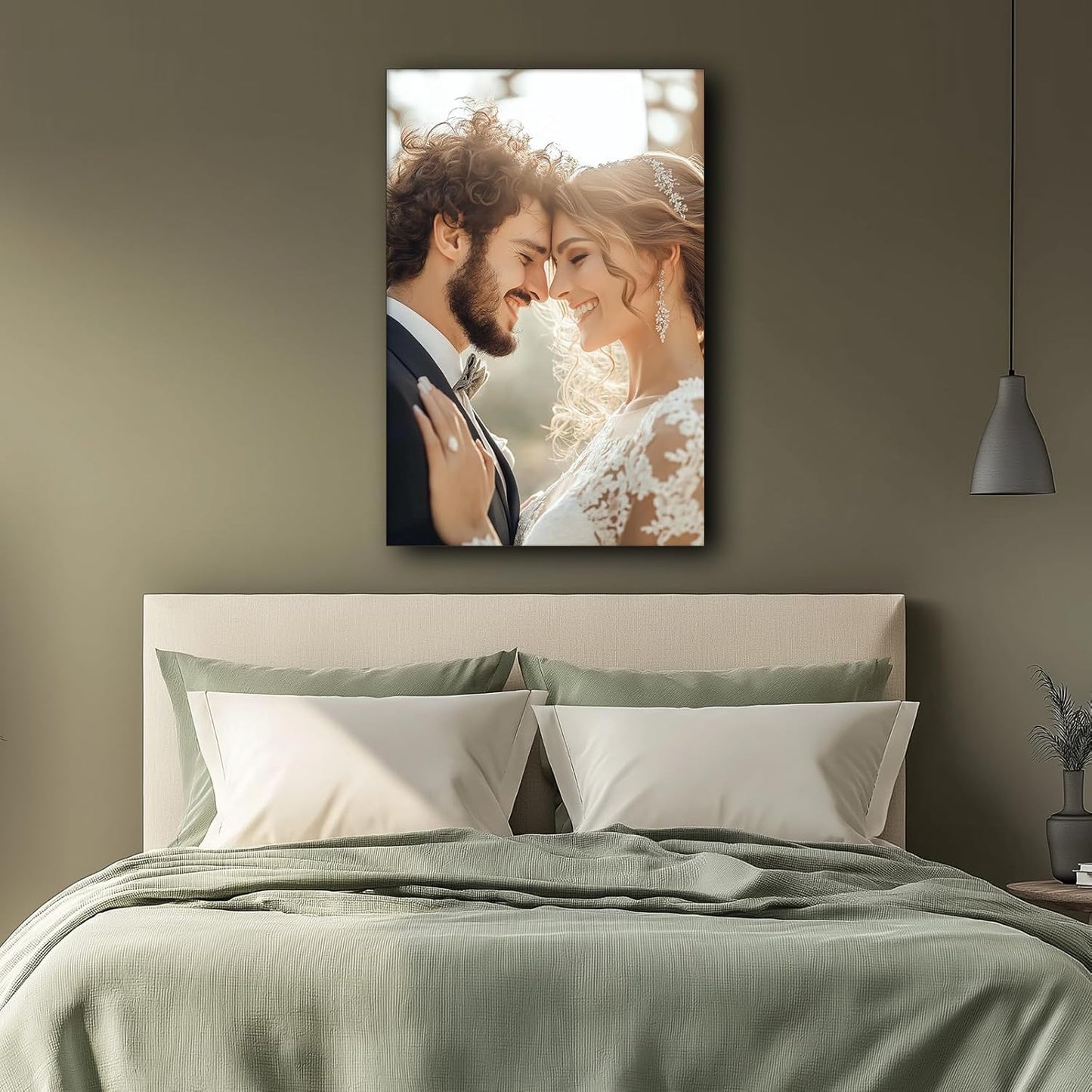 Custom Framed Photo Prints Customize Canvas Wall Picture Personalized Canvas Pictures for Wall Decor Custom Canvas Prints with Photos Personalized Picture Frames for Living Room 18x12in