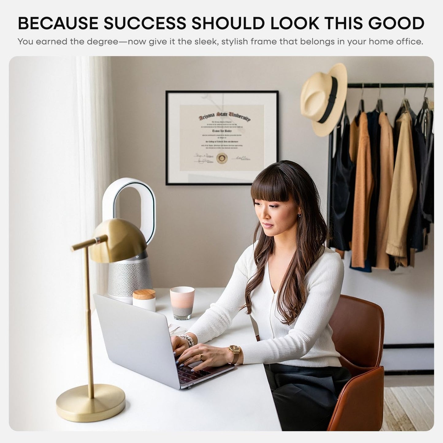 Homeforia 15x18 Diploma Frame Black, High End Metal 15 x 18 Black Certificate Frame with Mat 11 x 14, 18x15 Document Frame Matted to 11x14, Graduation Degree Frames, Tempered Glass, Wall Kit, Set of 1