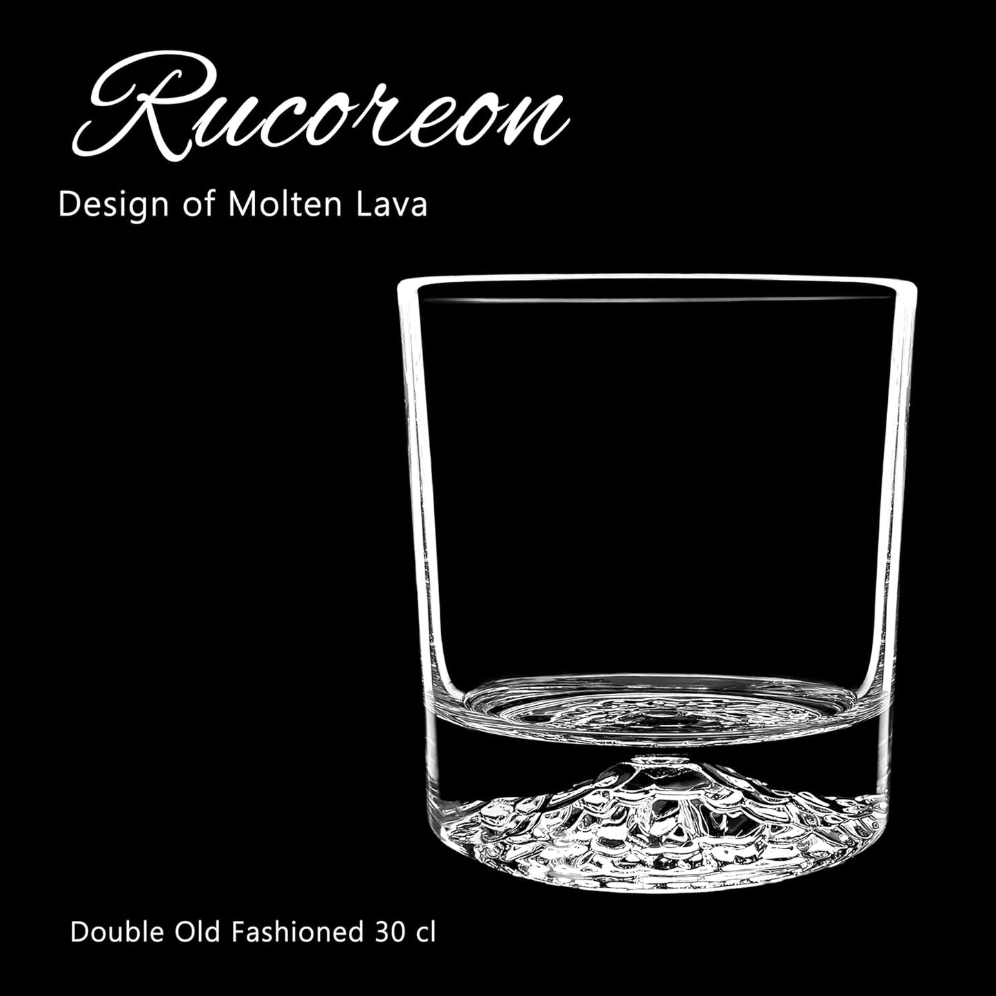 Crystal Whiskey Glasses Set of 2 – 10 OZ Designer Old Fashioned Rocks Glass for Scotch, Bourbon, Rum and Cocktail Drink – Luxury Gift for Men