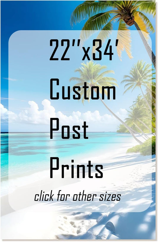 GZZFXXD Personalized Custom 22'x34'' Canvas Prints with Your Photo/your Image Large Wallart Wall Decor for Bedroom Dining room Living room Children's room(Unframed)