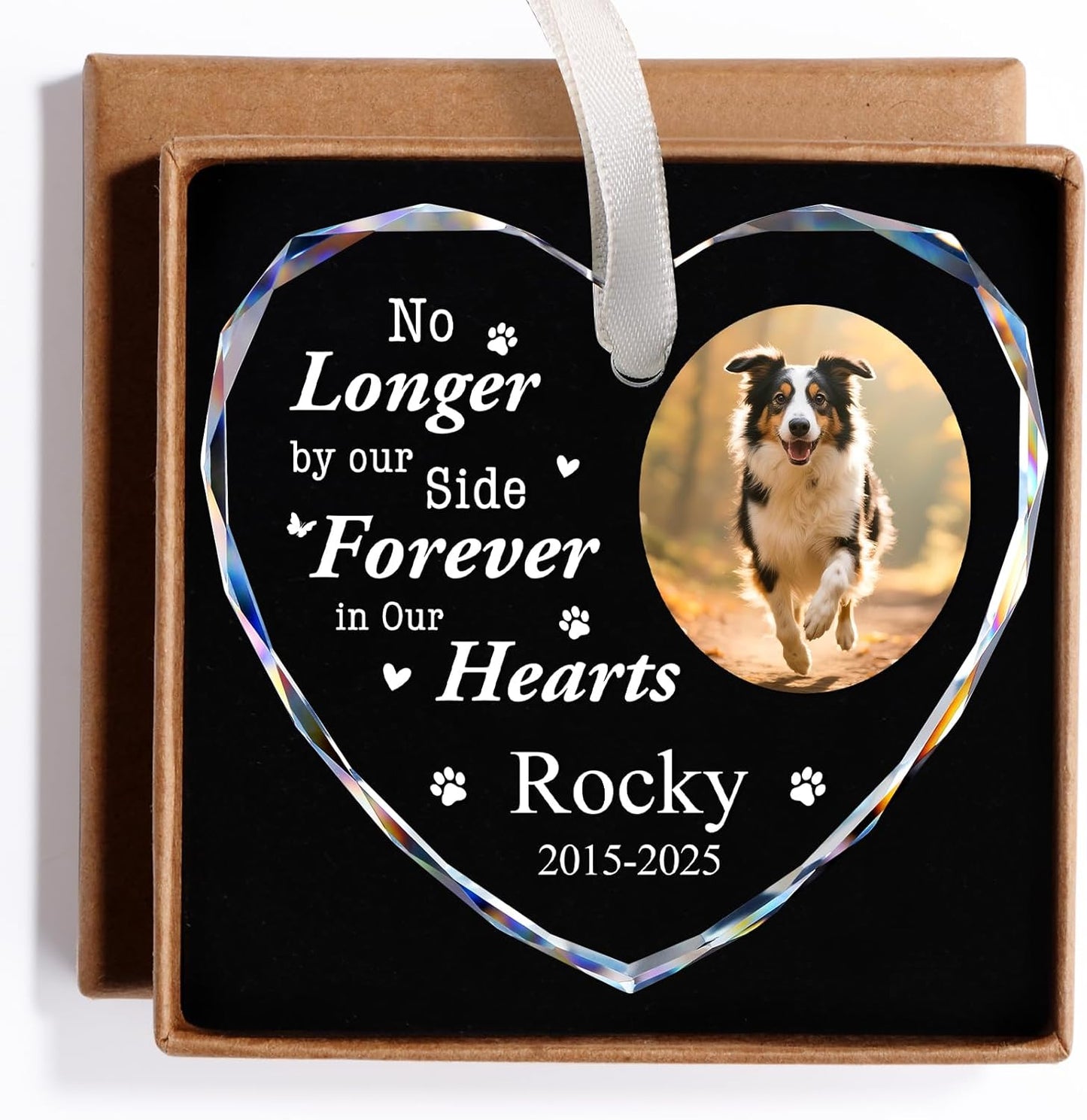 Personalized Pet Memorial Gifts - Custom Christmas Ornaments 2025 - Sympathy Keepsake Gift for Loss of Loved One - Dog Memorial Gifts for Loss of Dog, Cat