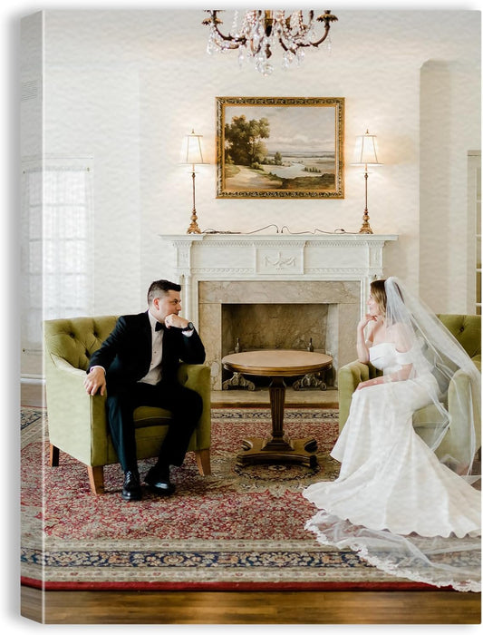 xzartdiy Custom Canvas Prints with Your Photos - Personalized Picture Print Customized Gifts for Family Home Office Wall Art Decor, Wrapped Canvas 20x28inch