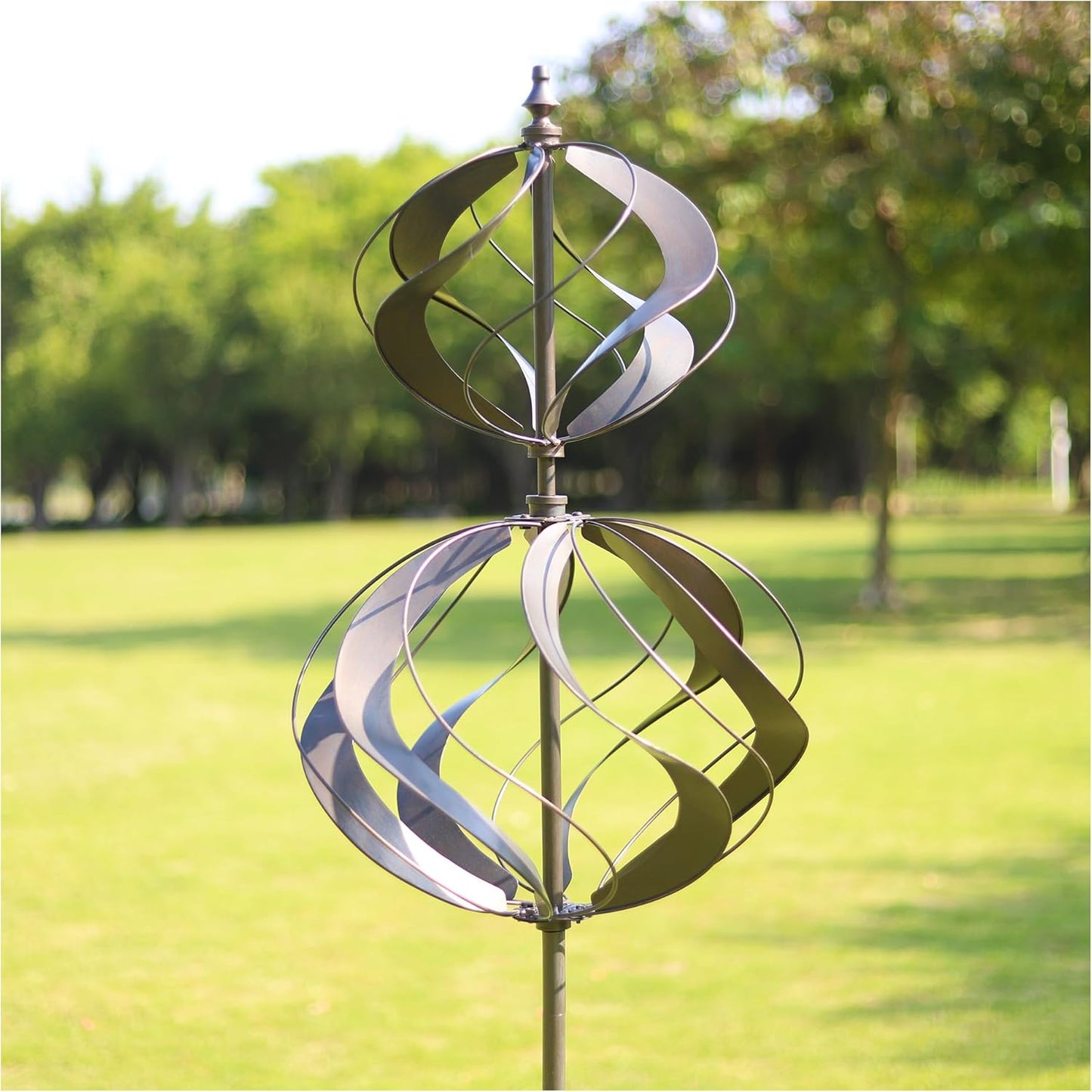 Wind Spinners Outdoor Metal - Large Kinetic Wind Spinner for Yard Garden, Windmills Lawn Ornament Décor for Lawn Patio (Height 84")