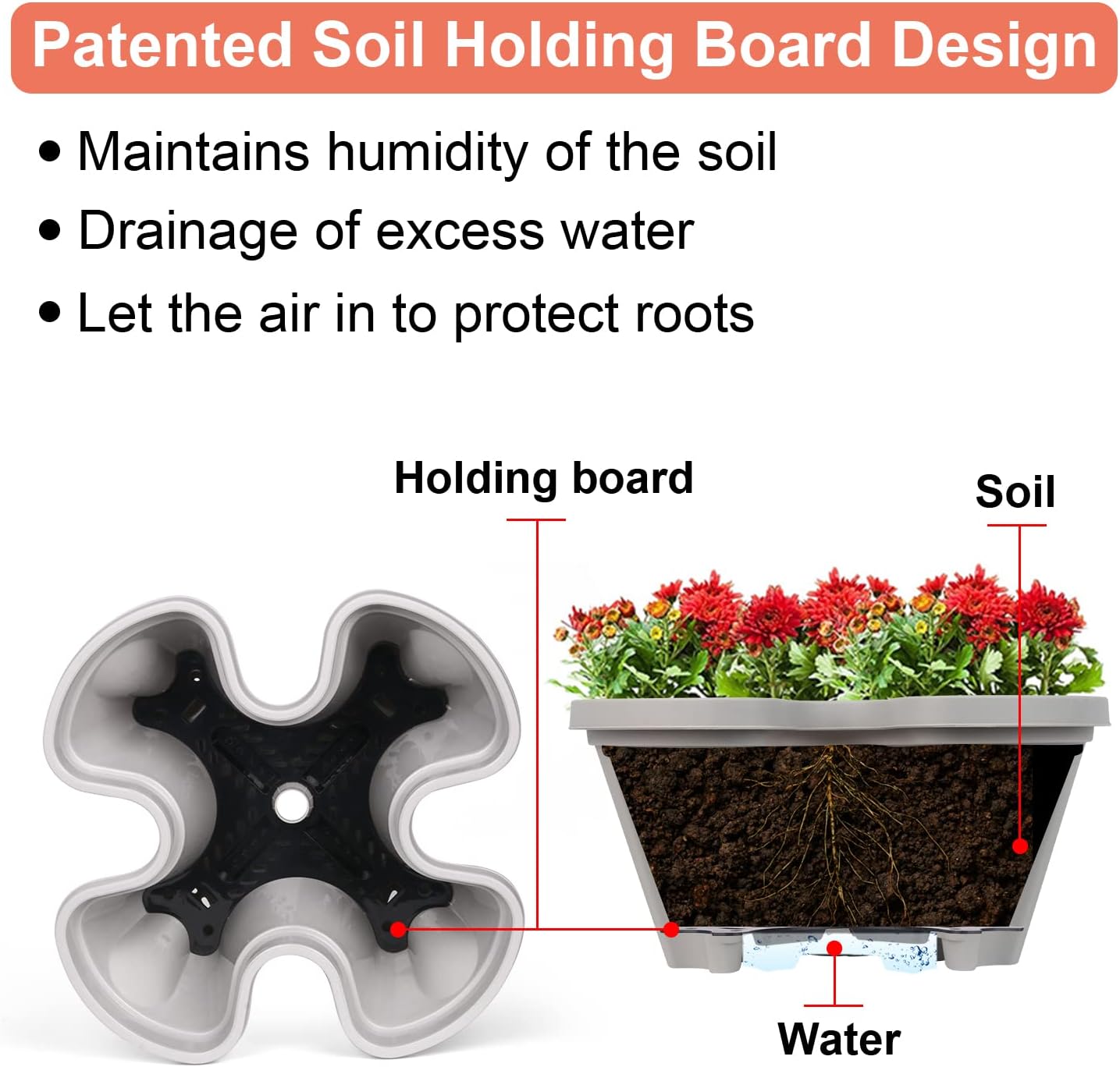 Vertical Planter 4 Tier Stackable Planters Garden Planters Strawberry Herb Flower and Vegetable Planter Indoor Outdoor Gardening Pots with Removable Wheels and Tools 2-Pack