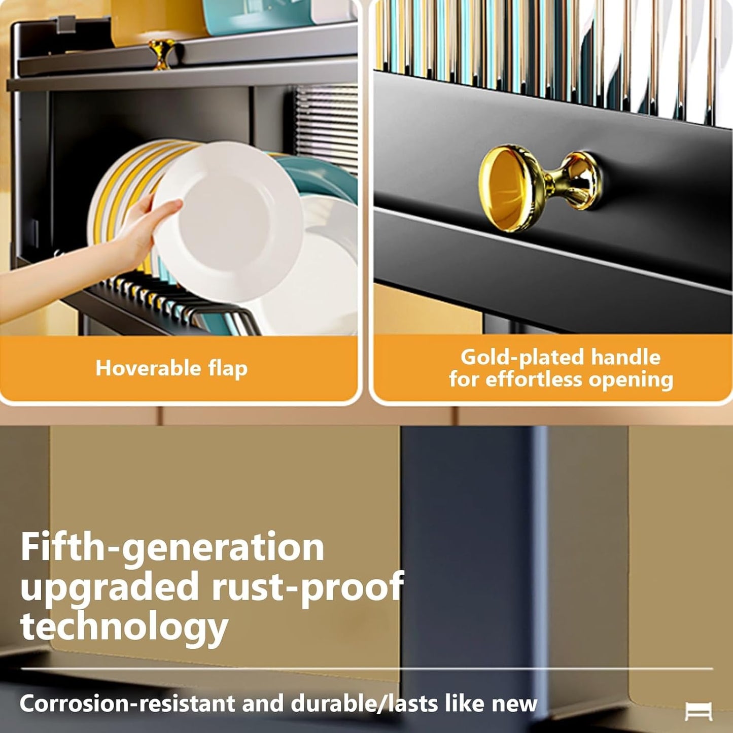 Home Furnishing Over The Sink Dish Drainer Drying Rack 3 Tier Over Sink Dish Rack for,oversink Dish Dry Rack,Space Saving Dish Drying Rack,Kitchen Sink Organizer countertop(White,75cm/29.5in)